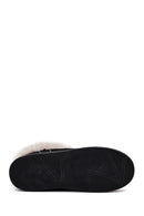 Kadın Siyah Kalın Tabanlı Süet Teddy Bot | Derimod Kadın Siyah Kalın Tabanlı Süet Teddy Bot | Derimod