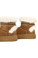 Kadın Taba Kalın Tabanlı Süet Teddy Bot | Derimod Kadın Taba Kalın Tabanlı Süet Teddy Bot | Derimod