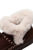 Kadın Kahverengi Kalın Tabanlı Püsküllü Süet Teddy Bot | Derimod Kadın Kahverengi Kalın Tabanlı Püsküllü Süet Teddy Bot | Derimod