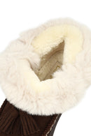 Kadın Kahverengi Kalın Tabanlı Püsküllü Süet Teddy Bot | Derimod Kadın Kahverengi Kalın Tabanlı Püsküllü Süet Teddy Bot | Derimod