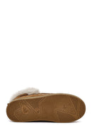 Kadın Taba Kalın Tabanlı Püsküllü Süet Teddy Bot | Derimod Kadın Taba Kalın Tabanlı Püsküllü Süet Teddy Bot | Derimod