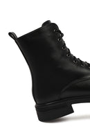 Kadın Siyah Fermuarlı Postal Bot | Derimod Kadın Siyah Fermuarlı Postal Bot | Derimod