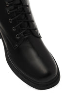 Kadın Siyah Fermuarlı Postal Bot | Derimod Kadın Siyah Fermuarlı Postal Bot | Derimod