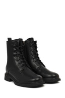 Kadın Siyah Fermuarlı Postal Bot | Derimod Kadın Siyah Fermuarlı Postal Bot | Derimod