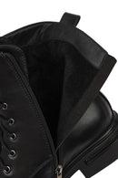 Kadın Siyah Fermuarlı Postal Bot | Derimod Kadın Siyah Fermuarlı Postal Bot | Derimod