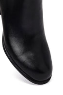 Kadın Siyah Fermuarlı Kısa Topuklu Bot | Derimod Kadın Siyah Fermuarlı Kısa Topuklu Bot | Derimod