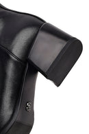 Kadın Siyah Fermuarlı Kısa Topuklu Bot | Derimod Kadın Siyah Fermuarlı Kısa Topuklu Bot | Derimod