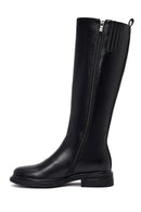 Kadın Siyah Fermuarlı Çizme | Derimod Kadın Siyah Fermuarlı Çizme | Derimod