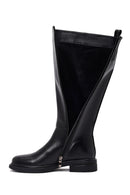 Kadın Siyah Fermuarlı Çizme | Derimod Kadın Siyah Fermuarlı Çizme | Derimod