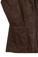 Gloria Kadın Kahverengi Oversize Süet Deri Ceket | Derimod Gloria Kadın Kahverengi Oversize Süet Deri Ceket | Derimod