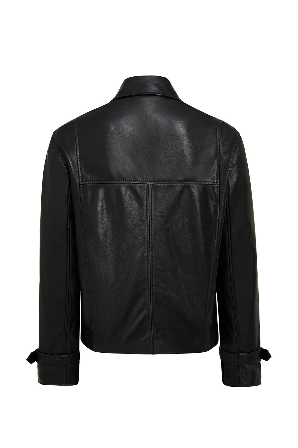 Paloma Kadın Siyah Kısa Oversize Biker Deri Ceket