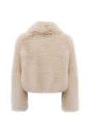 Dallas Kadın Bej Gömlek Yaka Teddy Mont | Derimod Dallas Kadın Bej Gömlek Yaka Teddy Mont | Derimod