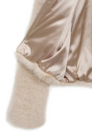 Dallas Kadın Bej Gömlek Yaka Teddy Mont | Derimod Dallas Kadın Bej Gömlek Yaka Teddy Mont | Derimod