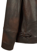 Garcia Kadın Kahverengi Gömlek Yaka Oversize Deri Ceket | Derimod Garcia Kadın Kahverengi Gömlek Yaka Oversize Deri Ceket | Derimod