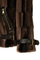 Anabel Kadın Kahverengi Teddy Deri Mont | Derimod Anabel Kadın Kahverengi Teddy Deri Mont | Derimod