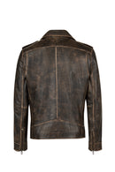 Carter Erkek Kahverengi Biker Deri Mont | Derimod Carter Erkek Kahverengi Biker Deri Mont | Derimod