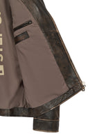 Carter Erkek Kahverengi Biker Deri Mont | Derimod Carter Erkek Kahverengi Biker Deri Mont | Derimod