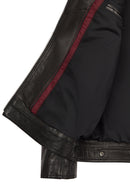 Laporte Erkek Siyah Hakim Yaka Deri Ceket | Derimod Laporte Erkek Siyah Hakim Yaka Deri Ceket | Derimod