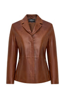 Helen Kadın Taba Kısa Deri Ceket | Derimod Helen Kadın Taba Kısa Deri Ceket | Derimod