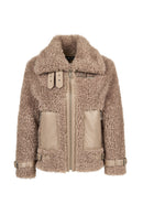 Kitzbuhel Kadın Vizon Teddy Mont | Derimod Kitzbuhel Kadın Vizon Teddy Mont | Derimod