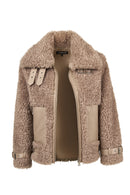 Kitzbuhel Kadın Vizon Teddy Mont | Derimod Kitzbuhel Kadın Vizon Teddy Mont | Derimod