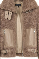 Kitzbuhel Kadın Vizon Teddy Mont | Derimod Kitzbuhel Kadın Vizon Teddy Mont | Derimod