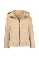 Gardena Kadın Bej Çift Taraflı Teddy Mont | Derimod Gardena Kadın Bej Çift Taraflı Teddy Mont | Derimod