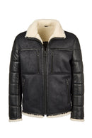 Zermatt Erkek Siyah Hakim Yaka Teddy Mont | Derimod Zermatt Erkek Siyah Hakim Yaka Teddy Mont | Derimod