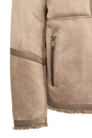 Gstaab Men's Beige Collar Teddy Coat | Derimod Gstaab Men's Beige Collar Teddy Coat | Derimod