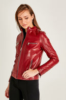 Mystery Kadın Deri Ceket | Derimod Mystery Kadın Deri Ceket | Derimod