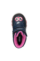 Geox Baby Girl Navy Blue B Flannel Banded Waterproof Leather Boots | Derimod Geox Baby Girl Navy Blue B Flannel Banded Waterproof Leather Boots | Derimod