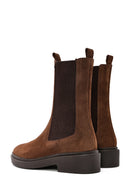 Kadın Kahverengi Süet Deri Chelsea Bot | Derimod Kadın Kahverengi Süet Deri Chelsea Bot | Derimod