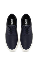 Camper Erkek Lacivert Chasis Bağcıklı Deri Casual Ayakkabı | Derimod Camper Erkek Lacivert Chasis Bağcıklı Deri Casual Ayakkabı | Derimod