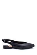 Women's Leather Bow Detailed Ballerinas | Derimod Women's Leather Bow Detailed Ballerinas | Derimod