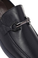 Erkek Lacivert Deri Casual Loafer | Derimod Erkek Lacivert Deri Casual Loafer | Derimod