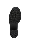 Geox Women's Black Damiana Zippered Leather Boots | Derimod Geox Women's Black Damiana Zippered Leather Boots | Derimod