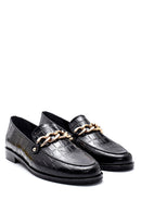 Women's Leather Chain Detailed Loafer | Derimod Women's Leather Chain Detailed Loafer | Derimod