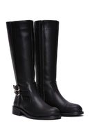 Women's Black Zippered Boots | Derimod Women's Black Zippered Boots | Derimod