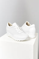 Dolgu Topuklu Kadın Deri Spor Ayakkabı | Derimod Dolgu Topuklu Kadın Deri Spor Ayakkabı | Derimod