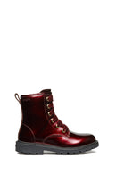 Geox Kız Çocuk Bordo Shaylax Bağcıklı Fermuar Detaylı Rugan Deri Postal Bot | Derimod Geox Kız Çocuk Bordo Shaylax Bağcıklı Fermuar Detaylı Rugan Deri Postal Bot | Derimod