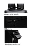 D-Pack Unisex Black Technological Leather Backpack | Derimod D-Pack Unisex Black Technological Leather Backpack | Derimod