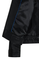 Bastoni Male Black Shirt Collar Leather Jacket | Derimod Bastoni Male Black Shirt Collar Leather Jacket | Derimod