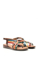 Women's Colorful Leather Sandals | Derimod Women's Colorful Leather Sandals | Derimod