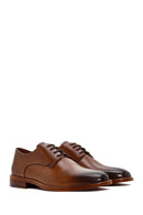 Men's Tan Laced Leather Classic Shoes | Derimod Men's Tan Laced Leather Classic Shoes | Derimod
