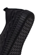Woman Black Patterned Leather Comfort Shoes | Derimod Woman Black Patterned Leather Comfort Shoes | Derimod