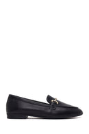 Kadın Siyah Tokalı Deri Klasik Loafer | Derimod Kadın Siyah Tokalı Deri Klasik Loafer | Derimod