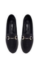Kadın Siyah Tokalı Deri Klasik Loafer | Derimod Kadın Siyah Tokalı Deri Klasik Loafer | Derimod