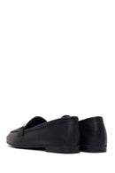 Kadın Siyah Tokalı Deri Klasik Loafer | Derimod Kadın Siyah Tokalı Deri Klasik Loafer | Derimod