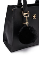 Kadın Siyah Uzun Askılı Aksesuarlı Kol Çantası | Derimod Kadın Siyah Uzun Askılı Aksesuarlı Kol Çantası | Derimod