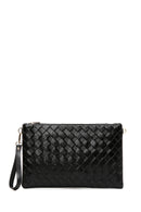 Women's Black Long Chain Strap Printed Clutch Bag | Derimod Women's Black Long Chain Strap Printed Clutch Bag | Derimod
